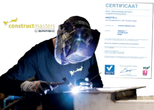 Construct Masters has been rewarded with a new VCA P safety certificate