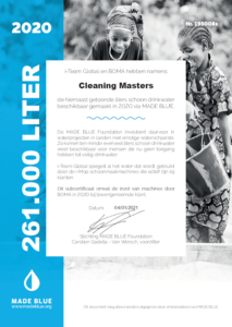 Cleaning Masters schonk in 2020 maar liefst 261.000 liter drinkwater aan projecten in de ontwikkelingslanden.