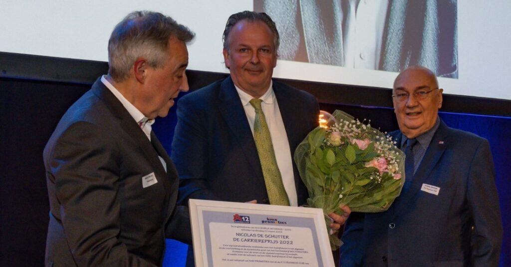 Nicolas de Schutter of Multi Masters Group receives the SME Career Award 2022
