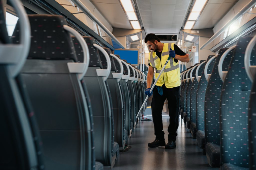 Mobility Masters kent een sterke groei. Een van de specialiteiten is de schoonmaak van treinen.