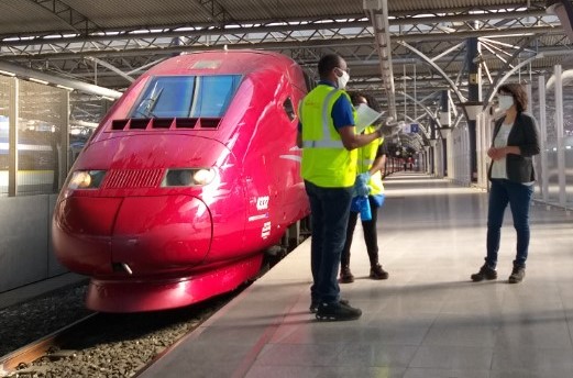 Thalys train cleaning by Mobility Masters