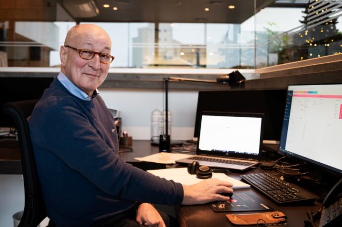 Sales support Philippe werkte tot zijn 73e bij Multi Masters Group maar gaat nu toch met pensioen.