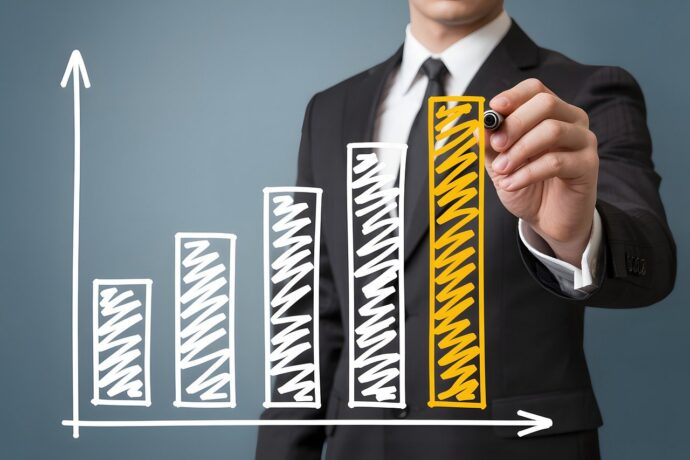 bedrijf groei grafiek