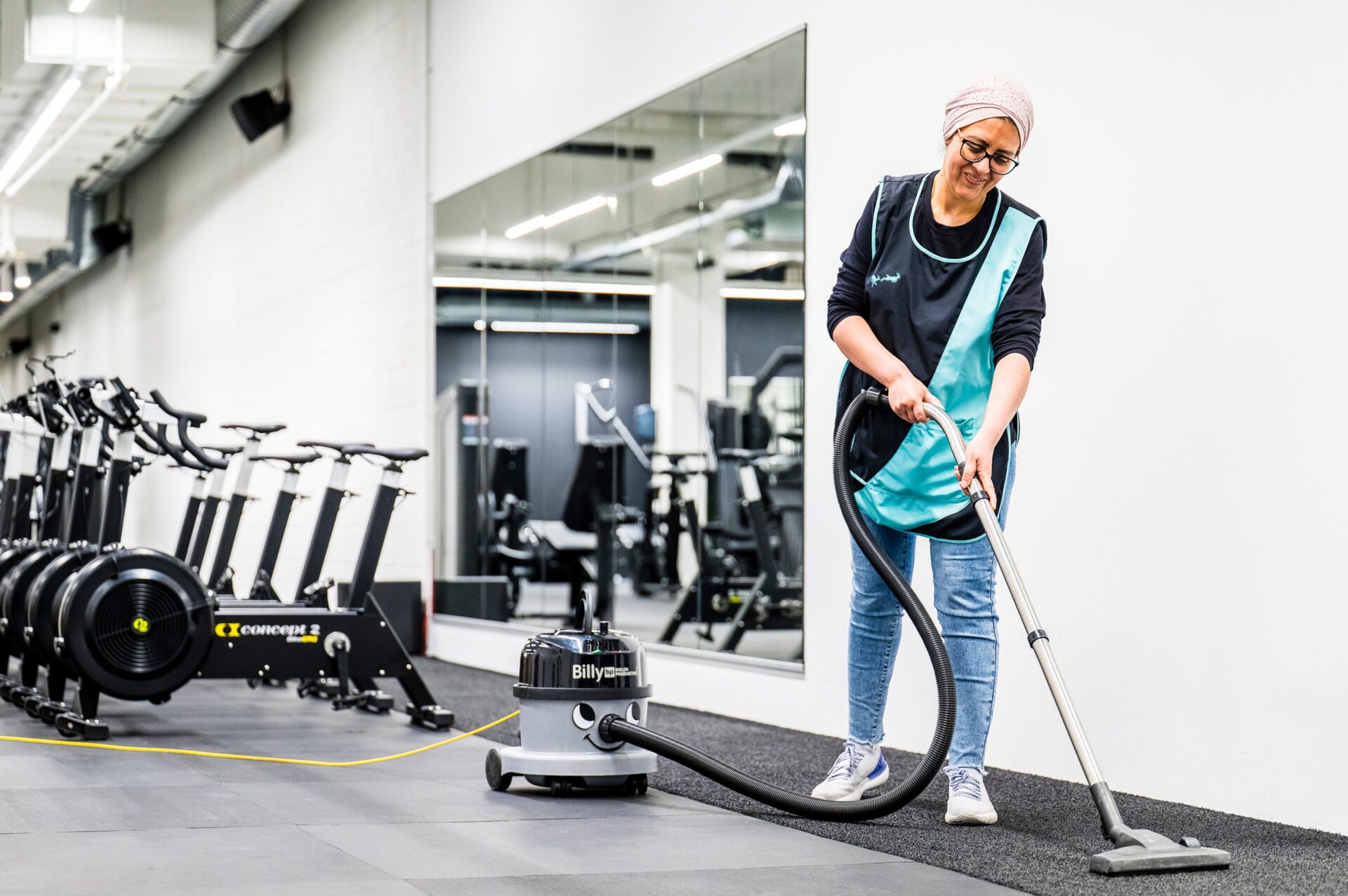 stofzuigen - Cleaning Masters - fitnesscentrum - testimonial - The Ranch - Hasselt - poetsdame - schoonmaakster - schoonmaakmedewerker -